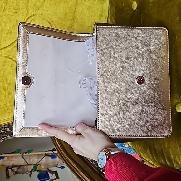 Kate Spade Cove Street Convertible Crossbody Bag Handbag Rose Gold Metal… - Picture 10 of 12